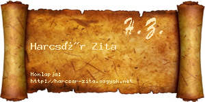 Harcsár Zita névjegykártya